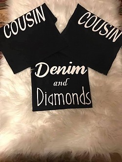 Denim & Diamonds t-shirts