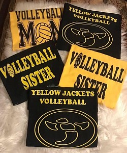 Volleyball Mom & Sister t-shirts