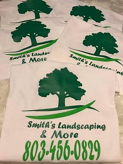 Smith’s Landscaping business t-shirts